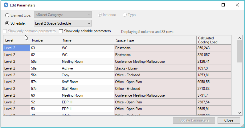 How to edit parameters on multiple elements - create customised edits ...