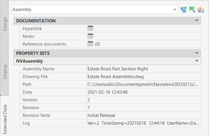 21 APR Control your corridors with Naviate Infrastructure publish assembly property set