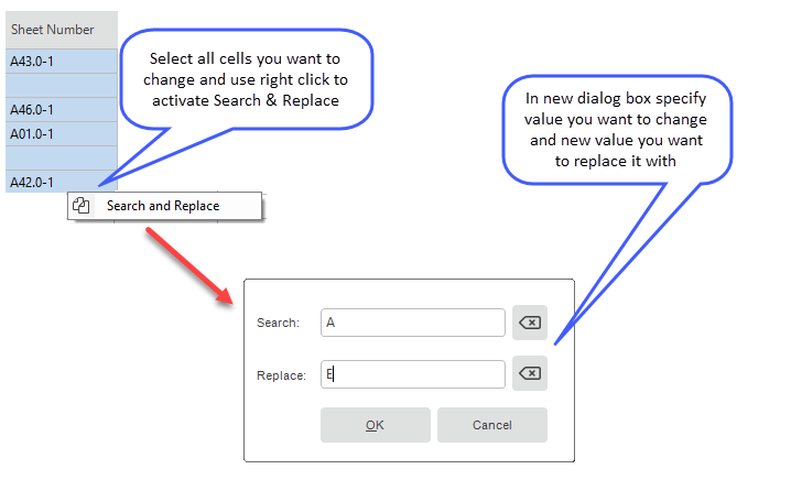 Edit parameter values on multiple elements with Naviate for Revit