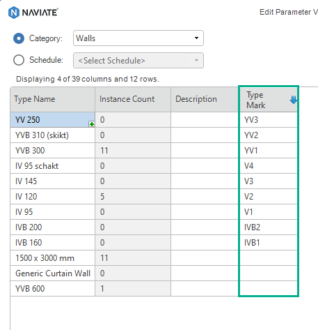 21 SEP Revit Edit Parameter Value editing data in grid 6