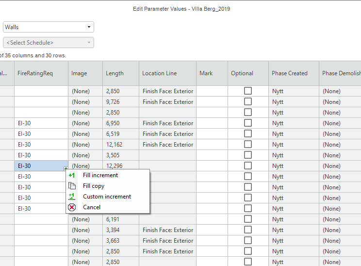 21 SEP Revit Edit Parameter Value editing data in grid 7