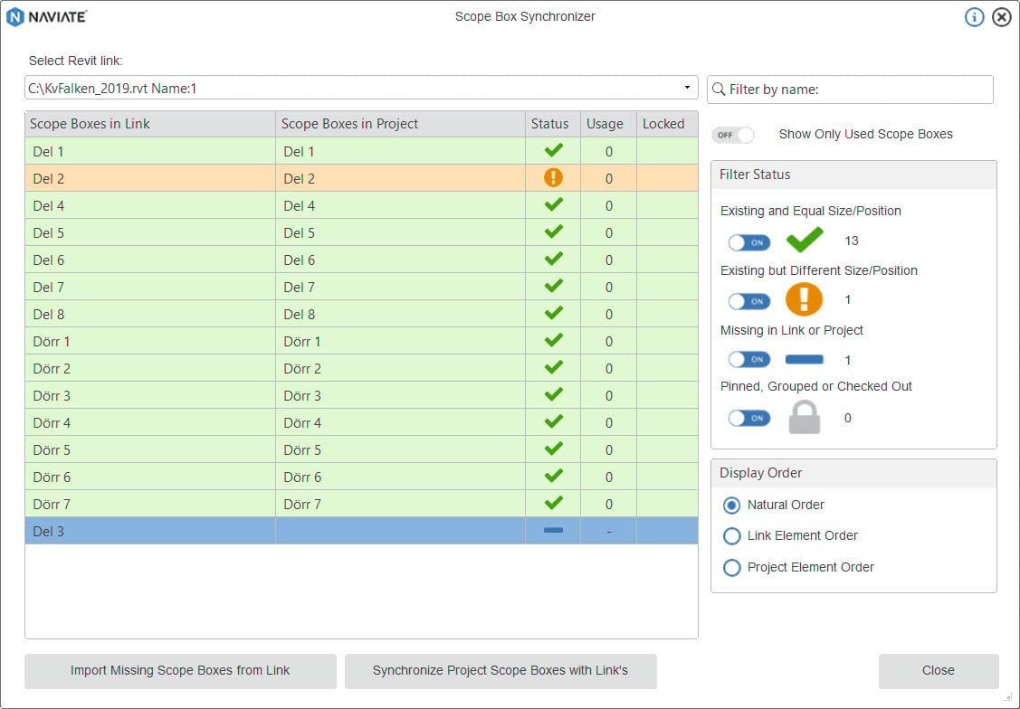 Scope Box Synchronizer Manage