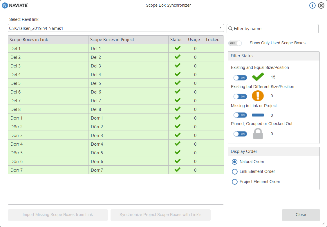 Scope Box Synchronizer Import