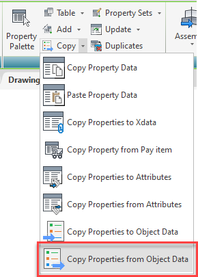 22 Q1 FEB 7 SYMTECH Naviate Civil3D blog - copy properties from object data