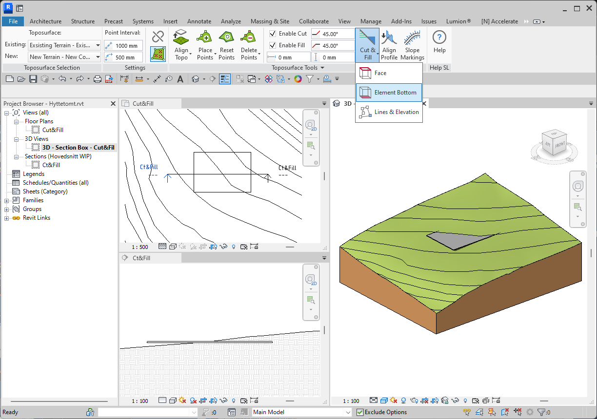 Using Cut & Fill and Slope Markings in Naviate for Revit Site & Landscaping