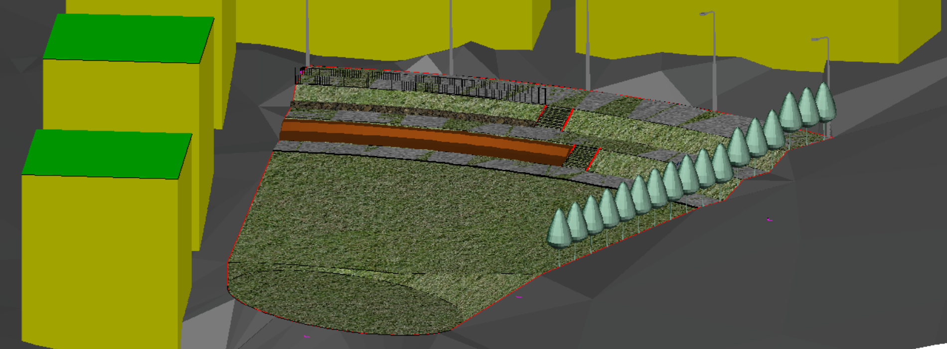 Enhance your Civil 3D models by managing triangle counts and adding 3D objects like trees and buildings. Improve visuals and communication effortlessly.